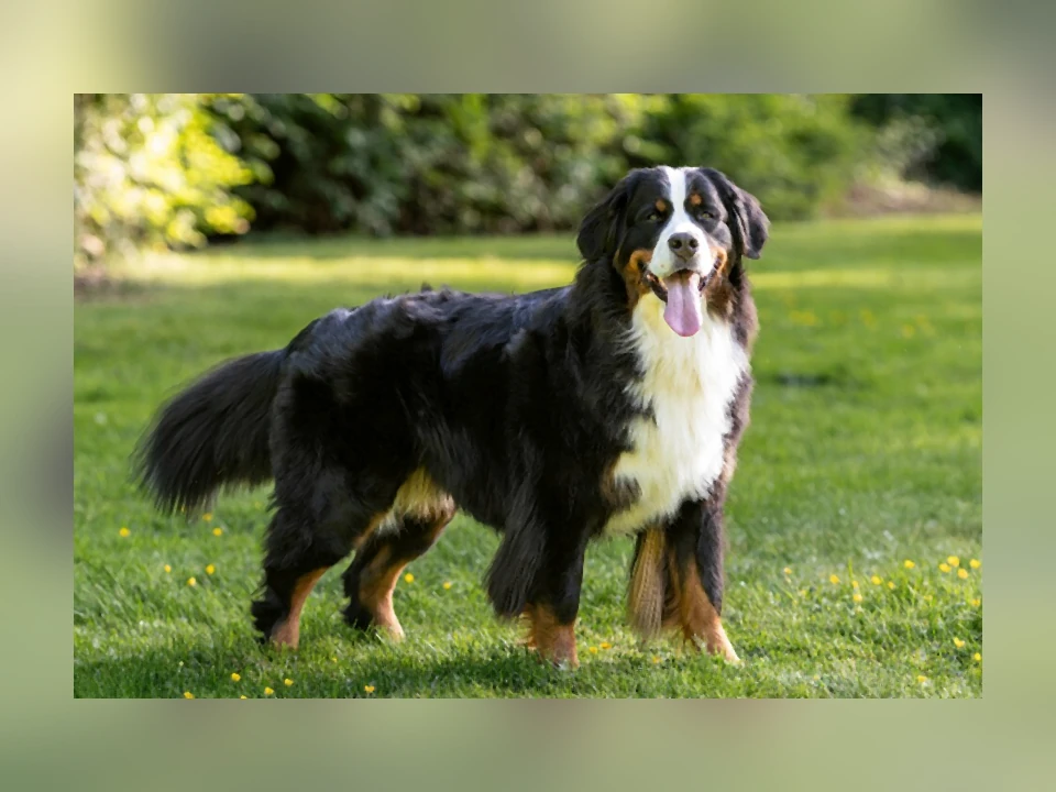 Bernese Mountain Dog in a natural setting